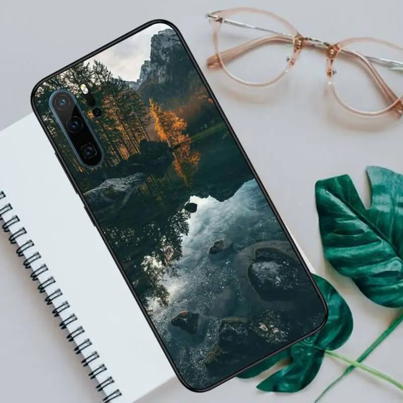 

Mountain Pine Tree Forest Phone Cases For Huawei honor Mate P 10 20 30 40 Pro 10i 9 10 20 8 x Lite Luxury brand shell funda