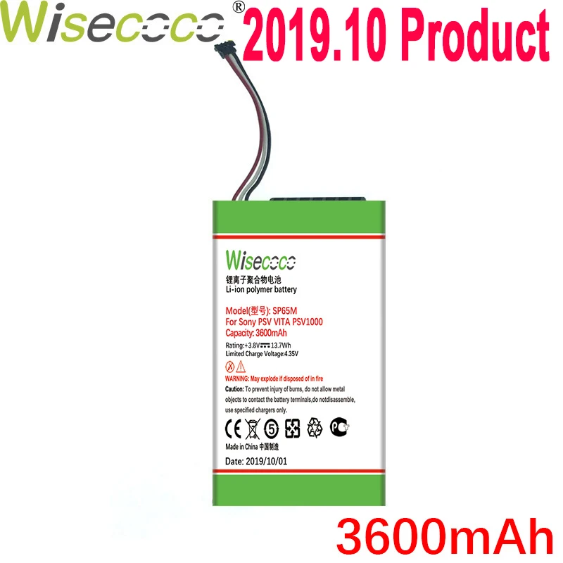 WISECOCO 3600 мАч батарея для sony psv VITA psv ITA 1000 psv 1000 SP65M PCH-1001 PCH-1101 телефон последняя продукция+ номер отслеживания