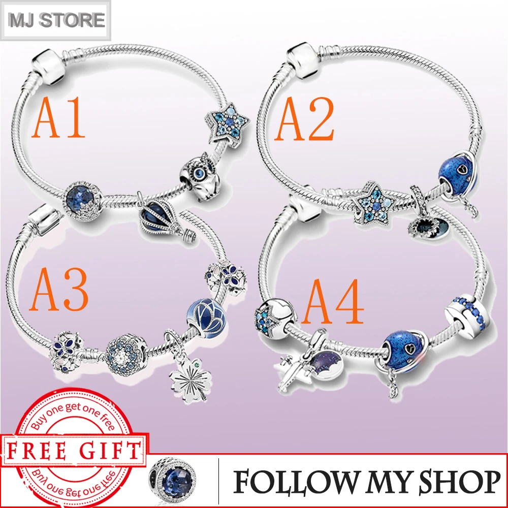 

High Quality 925 Sterling Silver Charm Jewelry Snake Chain Bracelets Fit Original Pan Charm Beads Bracelet Jewelry Making