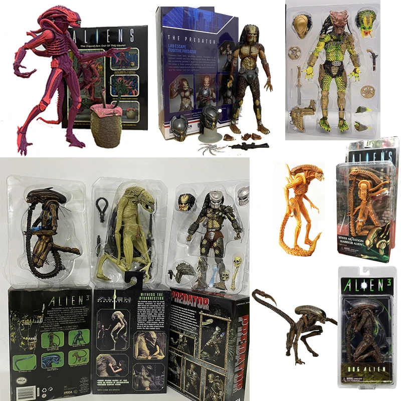 

NECA Jungle Hunter Lab Escape Fugitive Predator Kenner Leader Clan Chief Resurrection Deluxe Newborn Xenomorph Warrior Alien