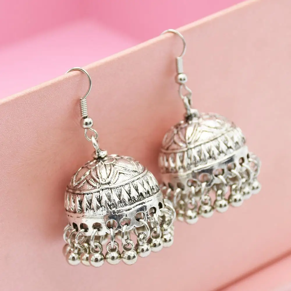 Этнические Ретро Геометрические турецкие колокольчики индийские Jhumka серьги