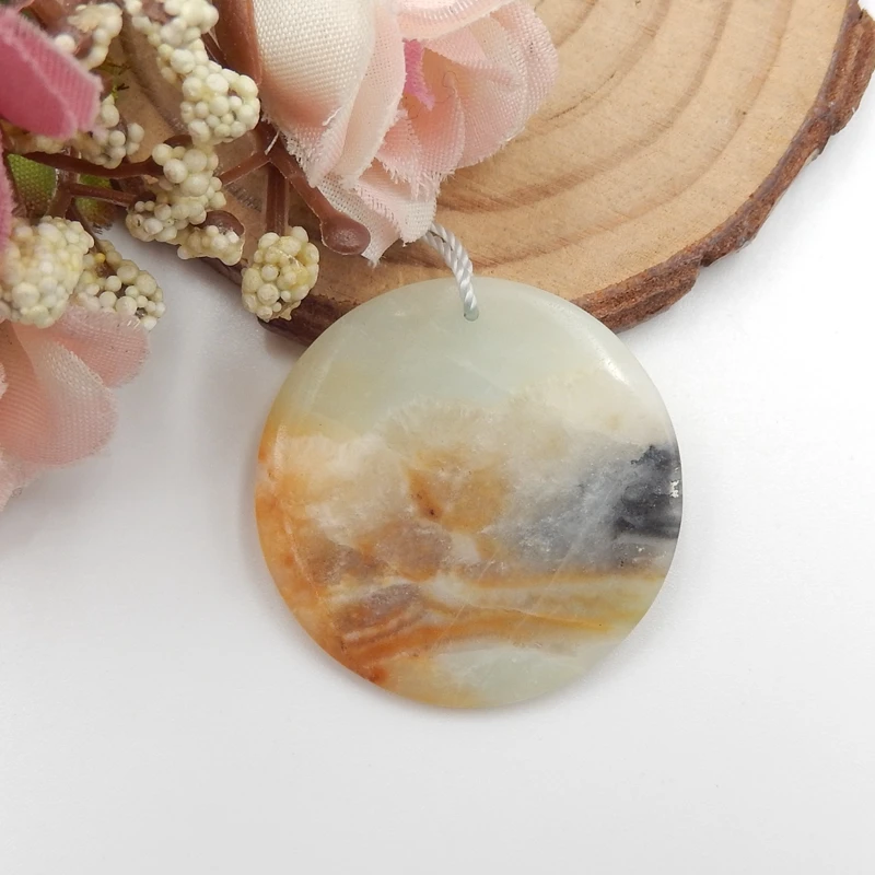 Ожерелье в виде лебедя ручной работы из амазонита подарок на день рождения