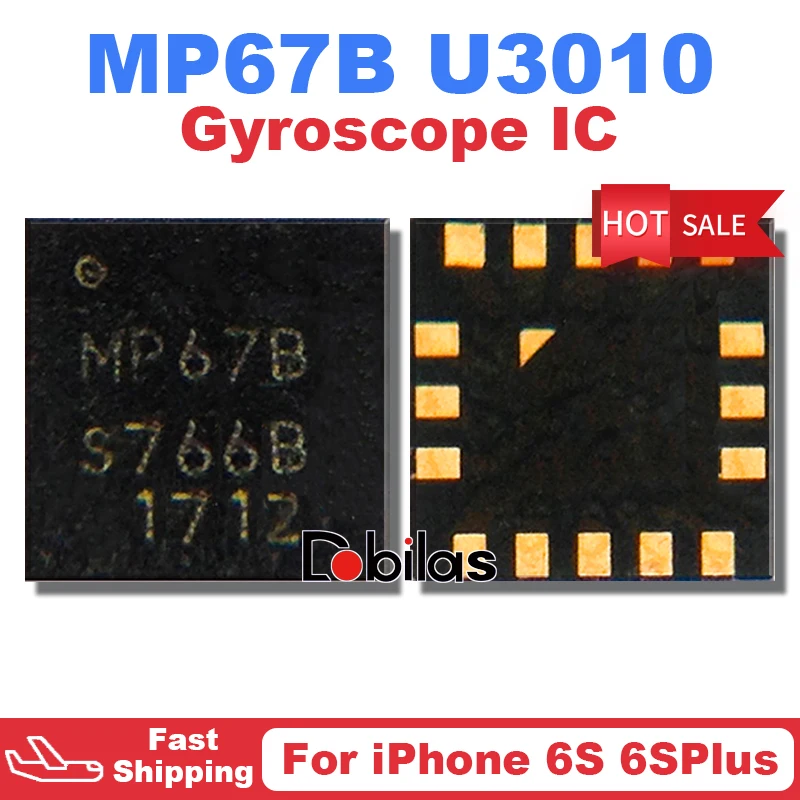 MP67B U3010 для iPhone 6S 6splus Plus BGA гироскоп акселерометр ACCEL IC чип замена интегральные