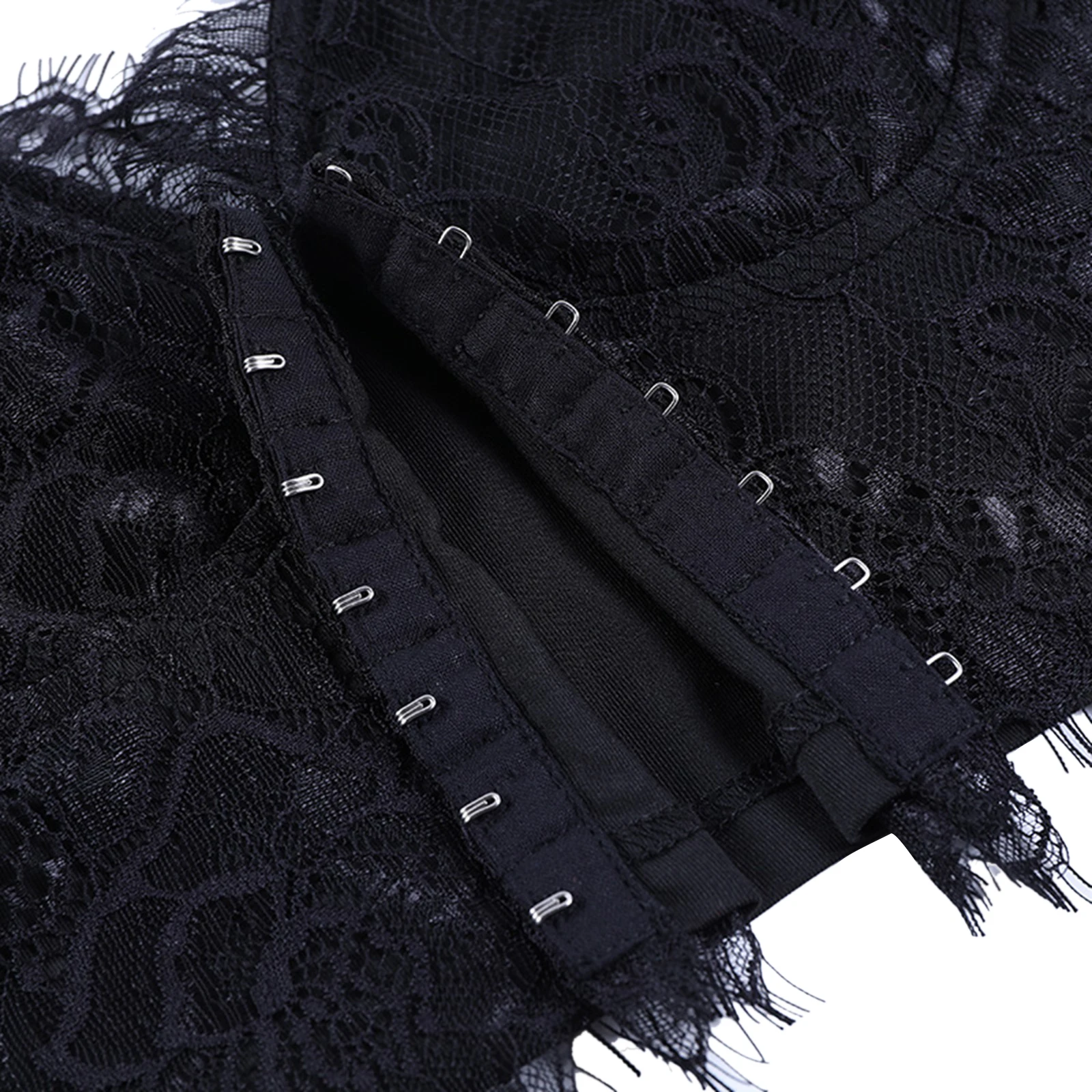 

2021 New Women's Sexy Crop Cami Tops, Sleeveless Spaghetti Strap Floral Lace Central Single-Row Clasp Camisole