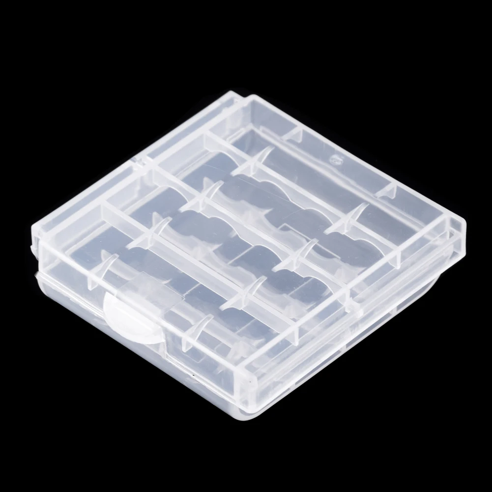 

1/2/4/8pcs Transperent Plastic AAA Battery Storage Box LR3 Holder Proetctive Container Organizer For 4xAAA Rechargeable Battery