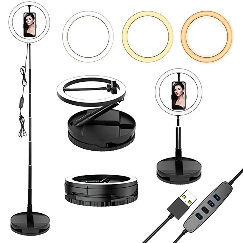 

10 inch RGB Ring Light Stand tripod LED Ring Light Selfie Ring Light video light For Youtube Tik Tok Phone Stand Live Makeup