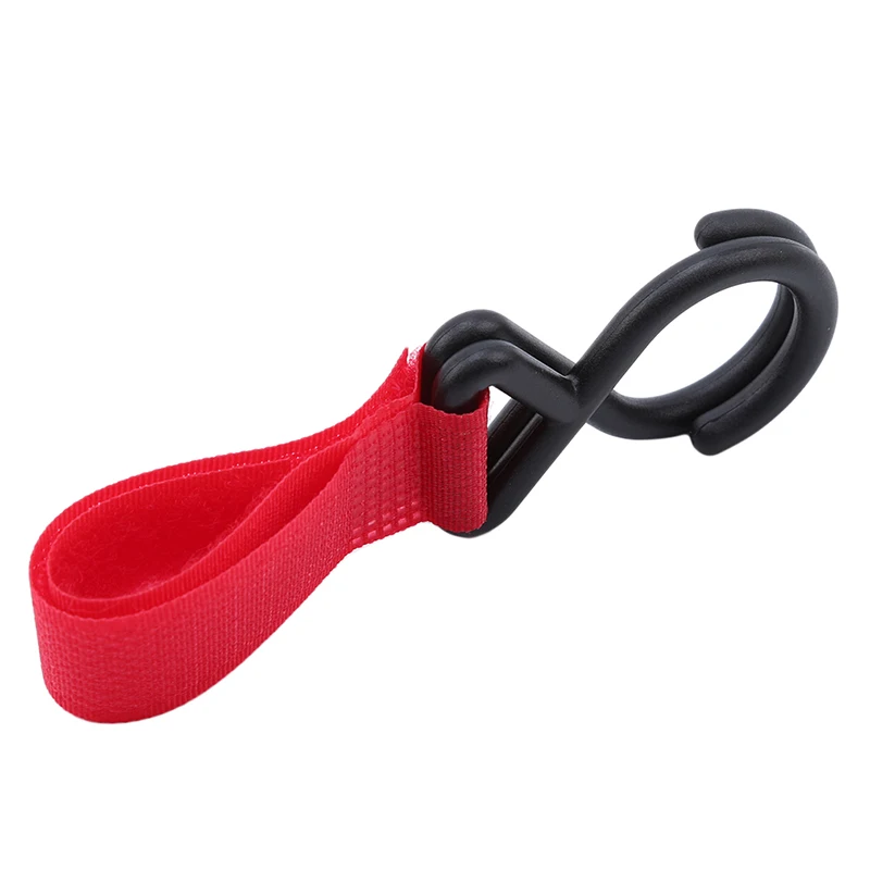 Accesorios de pl&aacute;stico para cochecito de beb&eacute;, gancho de alta calidad, colgador de coche, Correa colgante, 8 colores, gran oferta-4