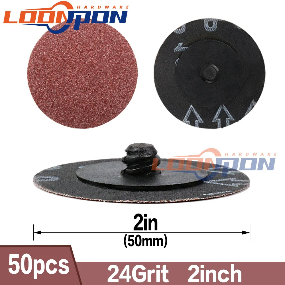 50 шт. 3 &quot75 мм 24 ~ 320 Грит Тип R Roloc быстрой смены диски шлифовальные полировальные