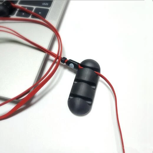 

Органайзер для кабеля USB, силиконовый держатель для намотки кабеля, гибкие зажимы для управления кабелем для мыши, наушников, Держателя Кабе...