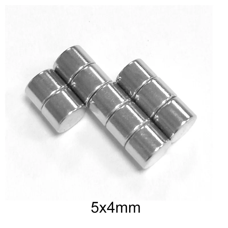 30 ~ 600 шт. 5X4 мм постоянный магнит сильный Мощный мини маленький N35 круглые магниты