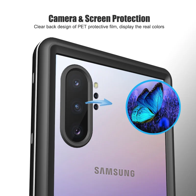 Водонепроницаемый чехол для Samsung Note 10 10Plus подводного плавания пыленепроницаемый