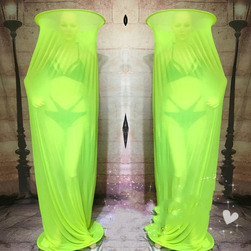 Сексуальное платье для ночного клуба сетчатый чехол девочек реквизит сцены