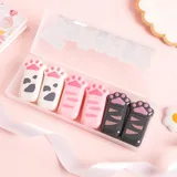 

6pc Cute Cat Claw Correction Belt Creative Alteration Belt Mini Correction Belt Correction Wrong Belt School Stationery Supplies