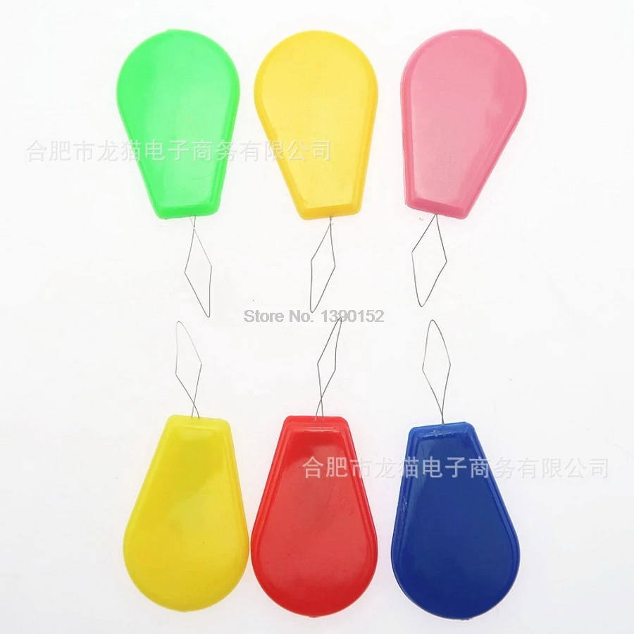 500bag 10/20PCS Sewing Stitch Bow Wire Needle Threader Insertion Household Tool Colorful Hand Craft Plastic Machines | Дом и сад
