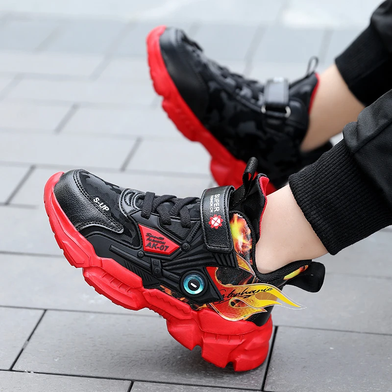 

Баскетбольная обувь для мальчиков, мягкие детские спортивные туфли с утолщенной подошвой, Нескользящие Детские кроссовки для бега на откры...