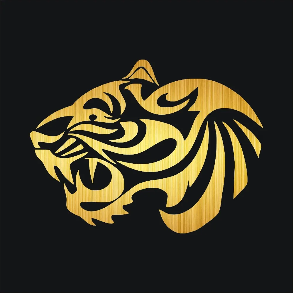 WIPERSIGNS Ferocious наклейки и на бампер автомобиля с тигром виниловые для украшения