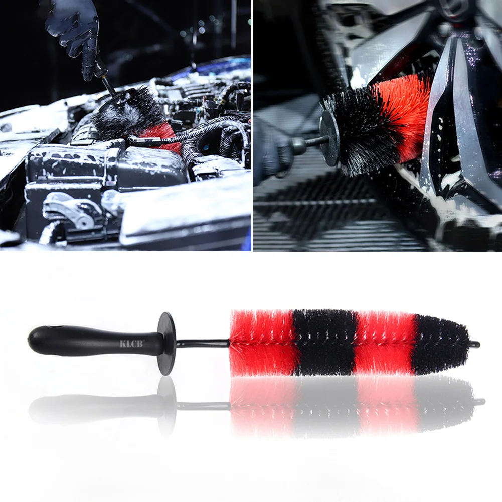 

Portable Auto Mud Remover Detailing Tire Rim Cleaning Tool Car Wheel Wash Brush Outdoor Personal Car Parts Decoration
