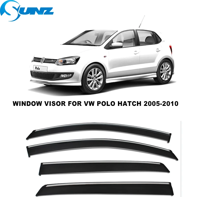 

Side Window Deflector For For VW Polo Hatchback 2005 2006 2007 2008 2009 2010 Window Visors Weathershields Sun Rain Guards SUNZ