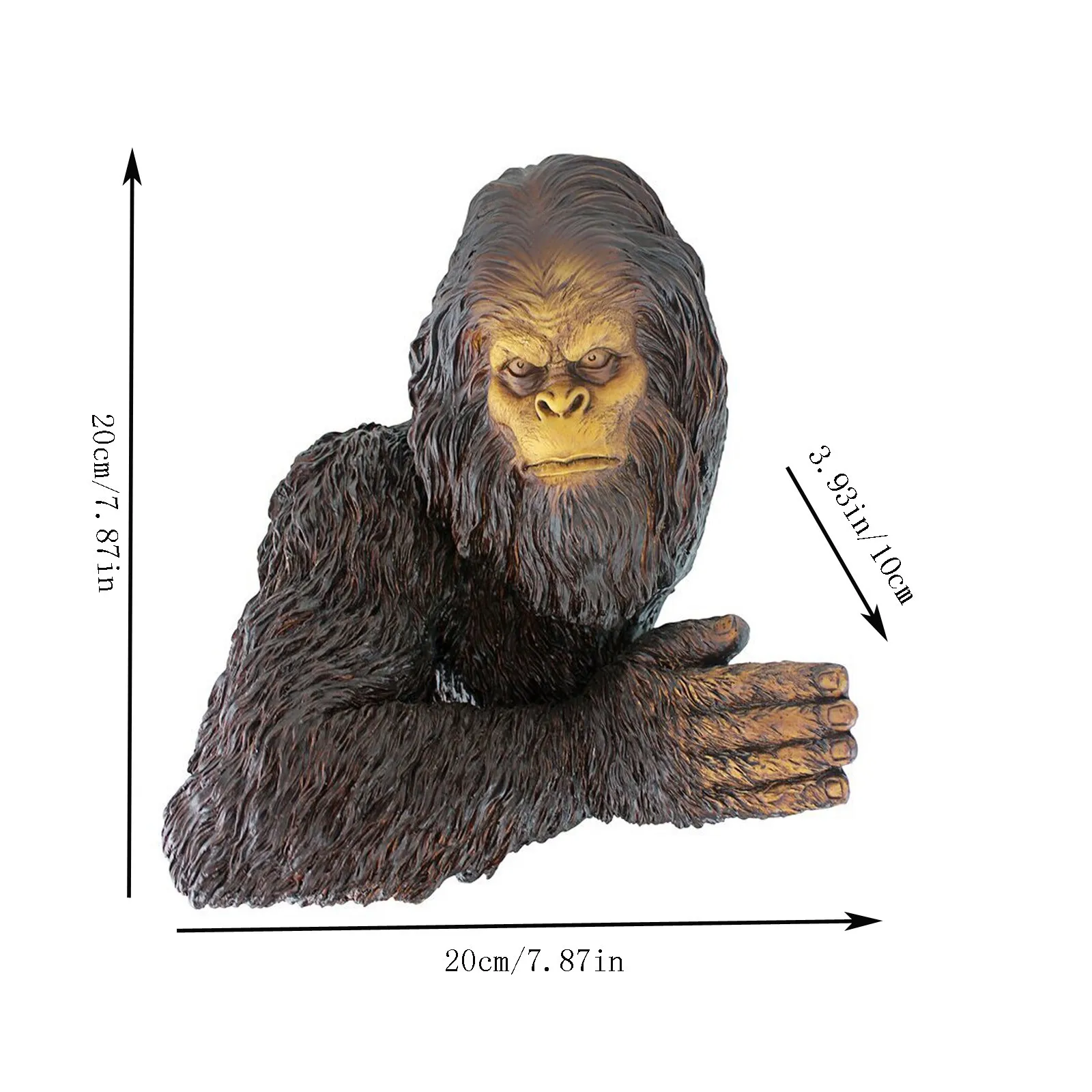 Красивая статуя на дереве Бигфут эти чудесная мультяшная скульптура орангутана