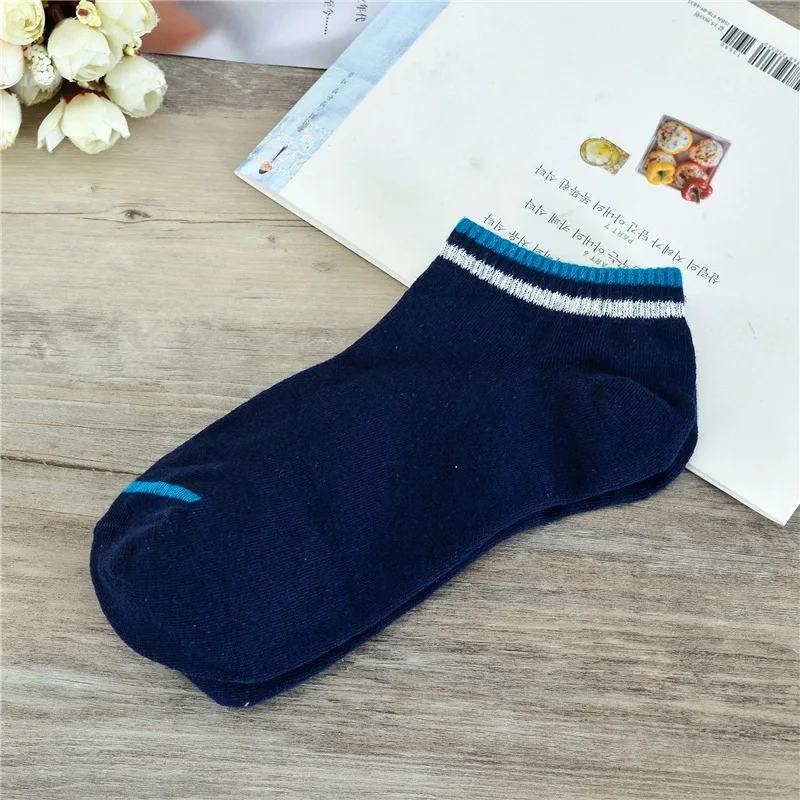 Хлопковые носки мужские однотонные модные носки-башмачки короткие с закрытым