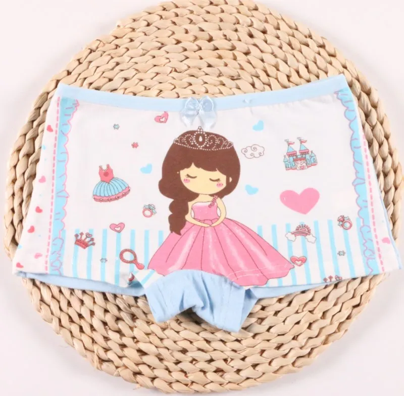 4 шт./лот нижнее белье для девочек трусы-боксеры детское в клетку детские штаны |