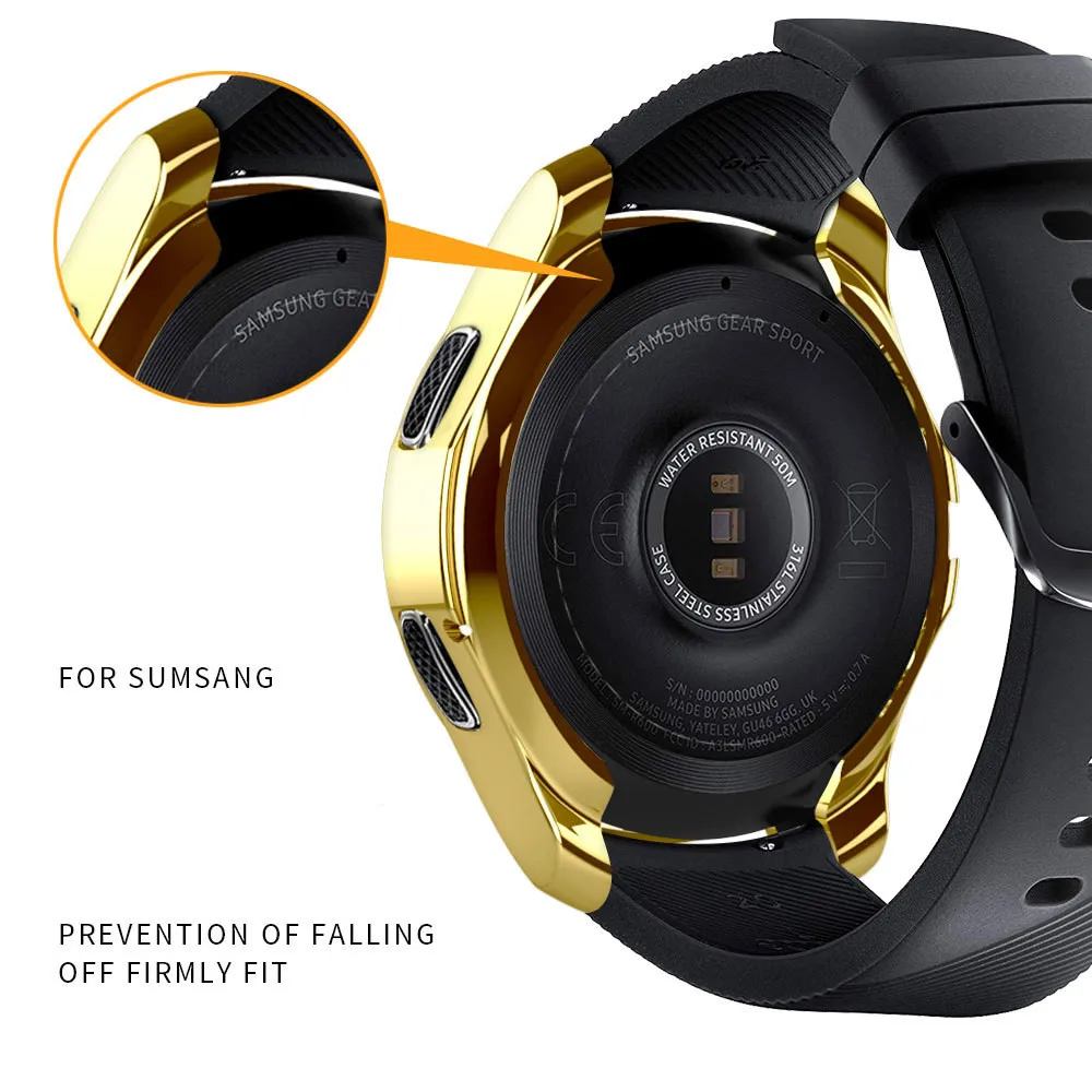 Чехол gear S3 frontier для samsung Galaxy Watch, 46 мм, 42 мм, ремешок, покрытие из мягкого ТПУ, универсальный защитный чехол, рамка