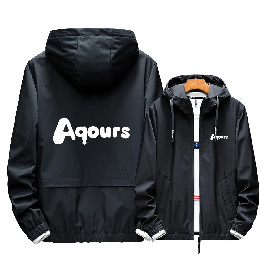 

LoveLive!School Idol Project Cosplay Hoodie Kousaka Honoka Luminous Print Black Zipper Hooded Coat Tooling Cotton Winter Jacket