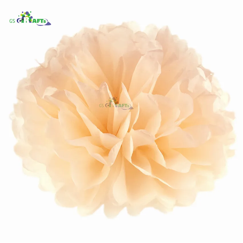 6.Peach Высота каблука 10 см, каблук 15 см, 20 см, 25 см, свадебных платьев, декоративных изделий и Бумага помпонами Pom Poms 4 6 8 10 дюймов шары вечерние дома декоративная ткань украшения ко дню рождения - Цвет: 6.Peach