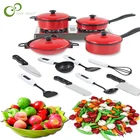 1 комплект, Детская мини-кухонная посуда, кастрюля, игрушечная имитация повара, овощи, кухонная утварь, игрушки ZXH