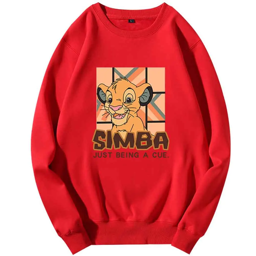 Женский свитер с круглым вырезом и принтом Король джунглей унисекс 8 цветов