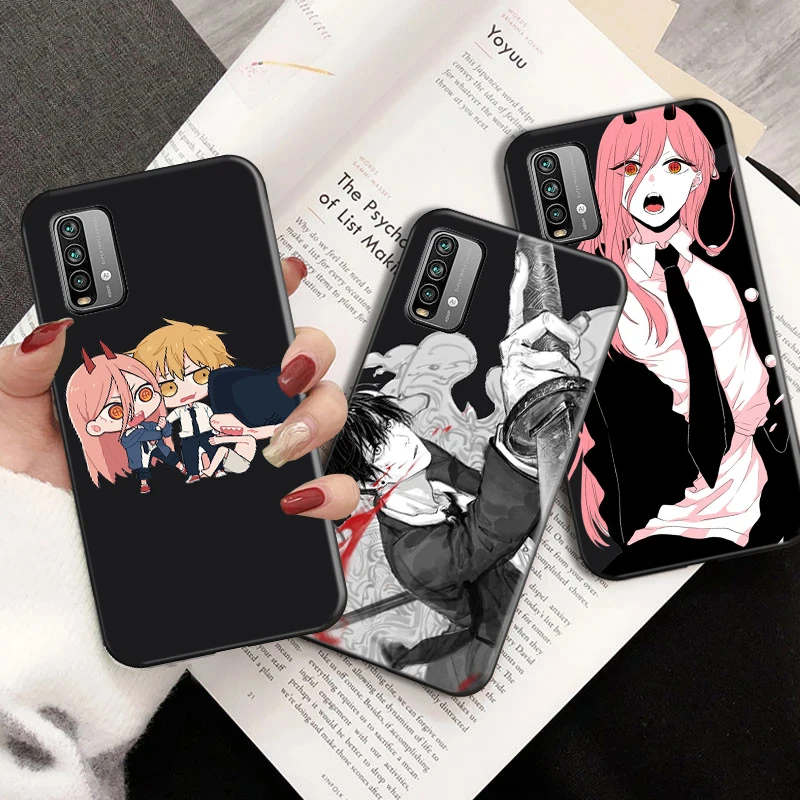 

Chainsaw Man Anime Phone Case For Xiaomi Redmi Note 9 10X 4G 10X 5G 10X Pro 5G Aki Pahwa Back Cover Soft TPU Funda Coque Cases