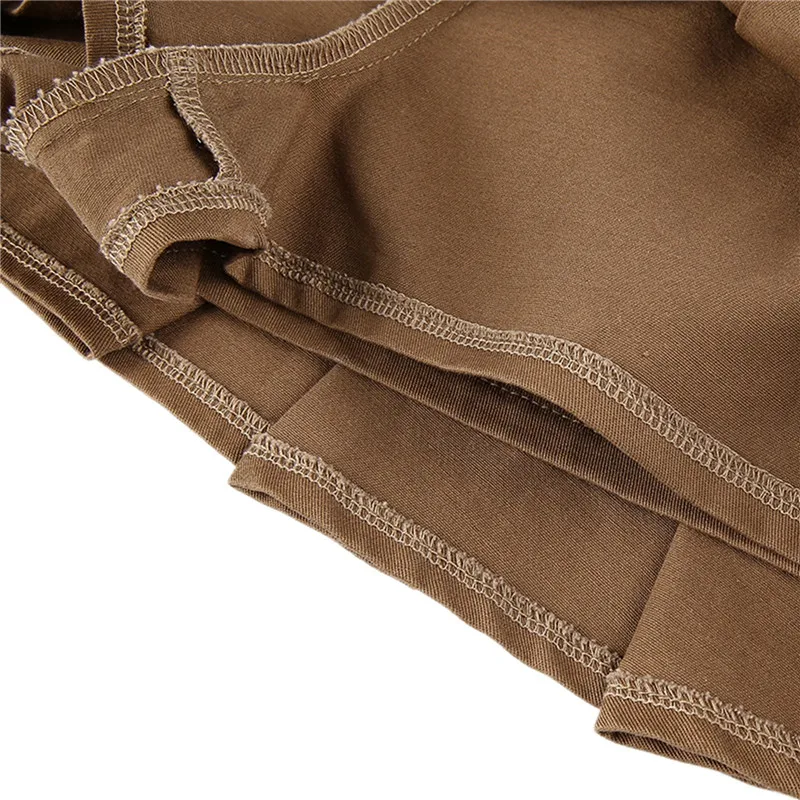 

Summer Women Solid Color Pleated Skirt with Waistband 2021 Fashion Street Club Slim Pleated Dropped Waist Mini Skirts