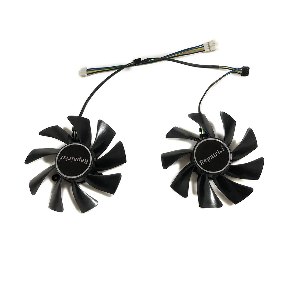 Repairist 2 шт./компл. HD7970 GPU VGA кулер вентилятор для сапфир Vapor-X OC HD 7970 6G GDDR5 Графика охлаждения в качестве замены