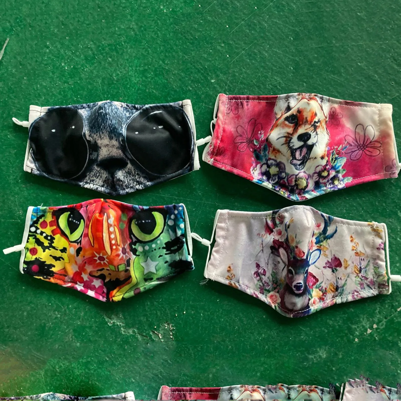 

1PC Mask Adults Color Cute Animal Print Masque Washable Mascarillad Reutilizables Earloops Cover Breathable Face Mask Fashion 26