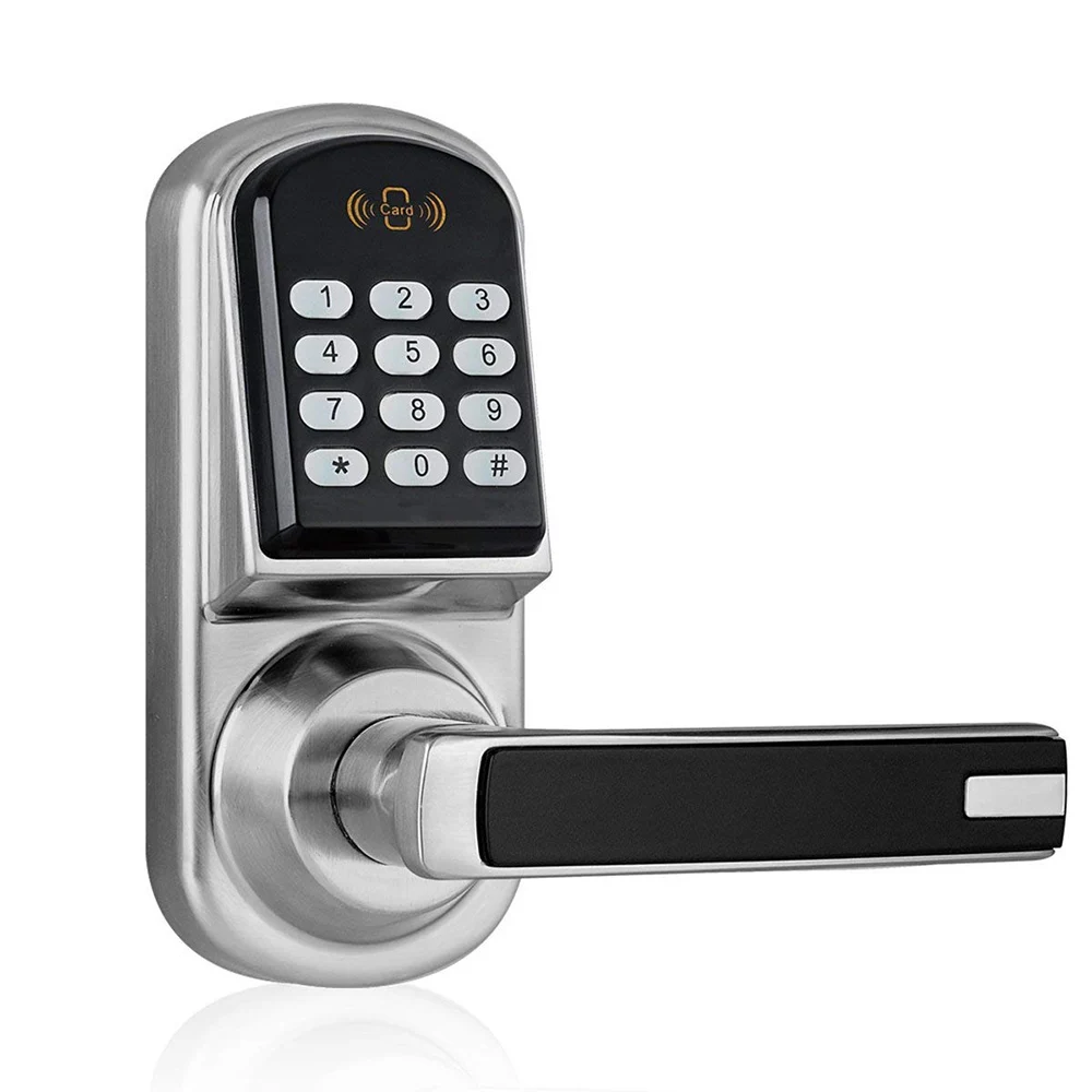 

Keyless Entry Electric Lock America Style Digital Keypad Passowrd Code Key Unlocking Smart Deadbolt Handle Door Locks