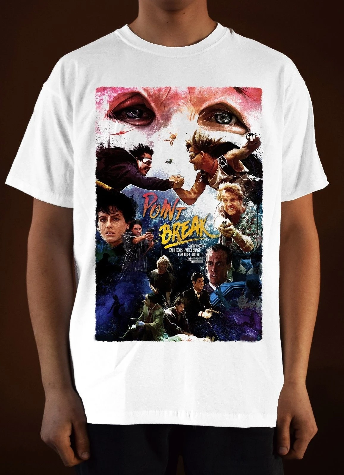 Постер Фильма POINT BREAK. 1 Edgar Ramirez футболка (белая) S-3XL Мужская Топы с коротким рукавом