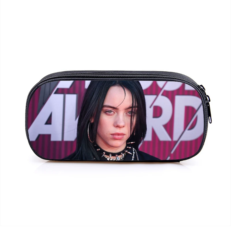 Косметичка Billie Eilish, чехол для карандашей s BE, женские косметички, сумка для девочек-подростков, футляр для карандашей, чехол bille elish, школьные принадлежности