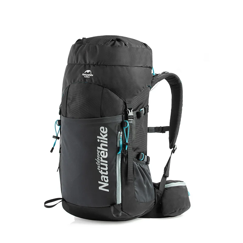Naturehike Высокое качество открытый альпинистский рюкзак большой емкости 65+ 5L альпинистская сумка водонепроницаемый походный рюкзак - Цвет: 45L Black