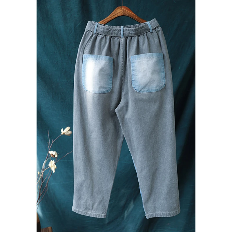 Max LuLu Новинка Весна 2020 модные корейские Брендовые женские джинсы в стиле пэчворк