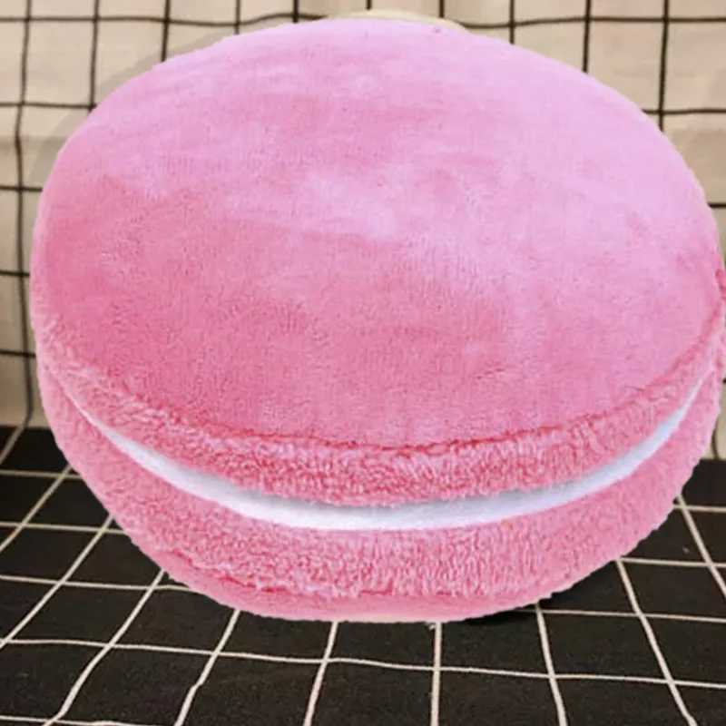 

Macaron Shaped Cushion Plush Round Cake Cushion Plush Creative Plush Doll Pillow Cushion with Core
