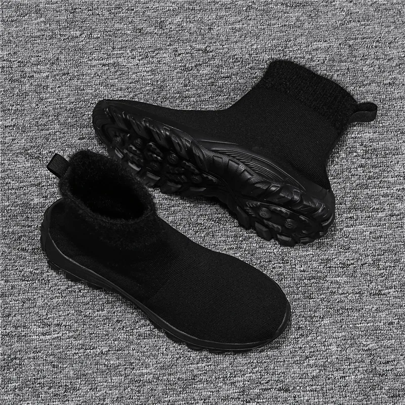 Женские кроссовки для бега зимние вязаные носки женская обувь светильник