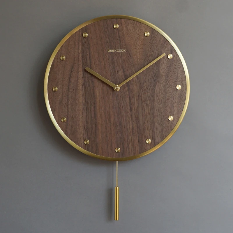 

Mute Nordic Quartz Wall Clock Creativity Minimalist Art Wall Clock Wood Luxury Reloj De Pared Moderno Home Decoration 60wcc