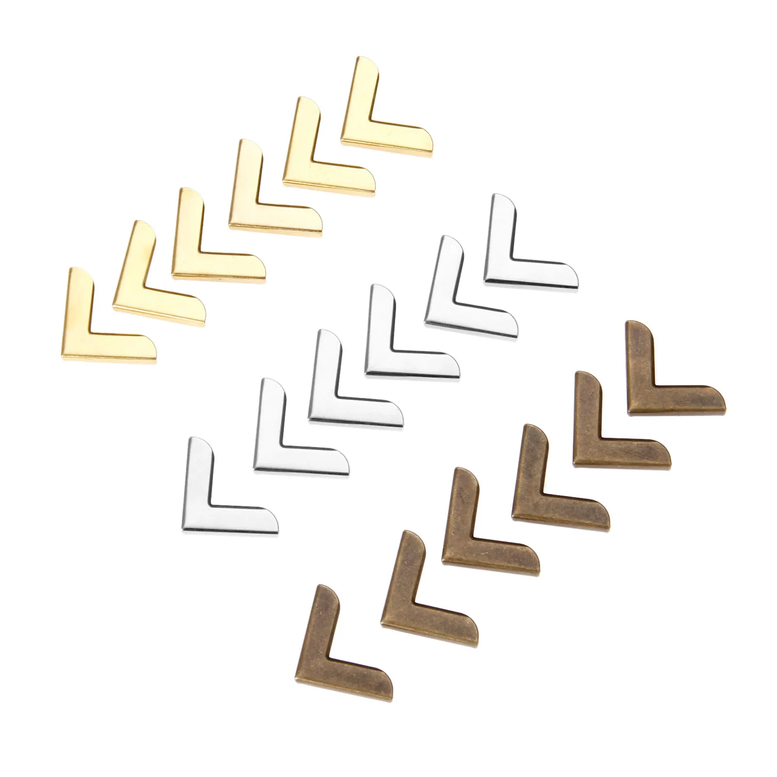 20 шт. альбомы из цинкового сплава для скрапбукинга меню папки воротник Угловые