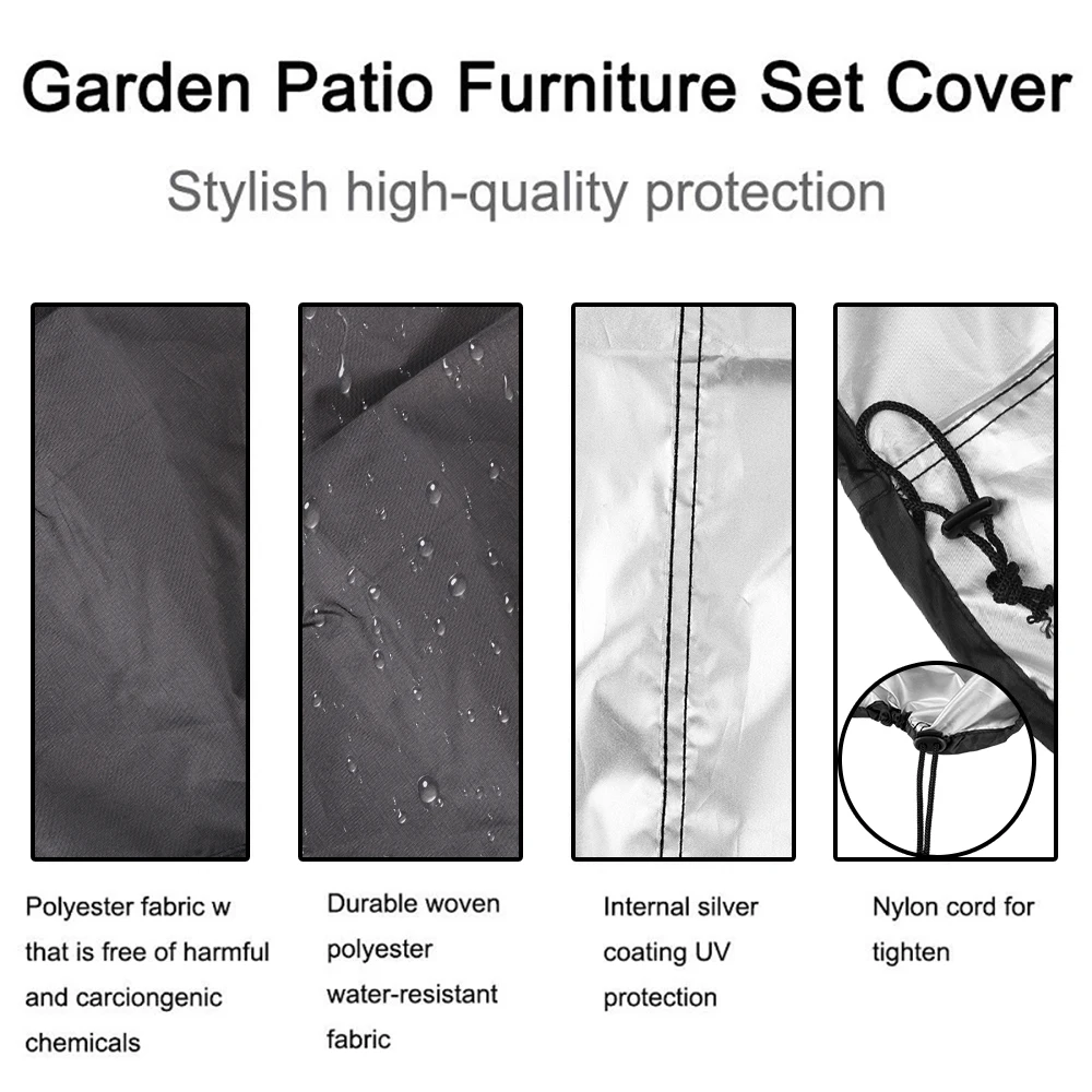 

HILIFE Rain Protective Waterproof Round BBQ Grill Cover Anti Dust Camping Outdoor Barbecue Cover 77x58cm/80x66x100cm Grill Cover