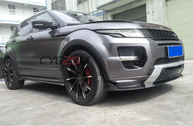 Карбоновый передний бампер спойлер автомобильный диффузор для Land Rover Range Rover Evoque 2012 2013