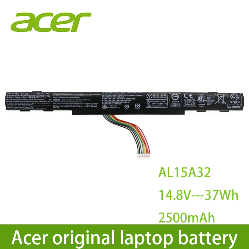 Оригинальный acer ноутбук батарея AL15A32 для Aspire E5-422G 472 E5-473 E5-473G E5-522 522G E5-532 E5-532T E5-573G
