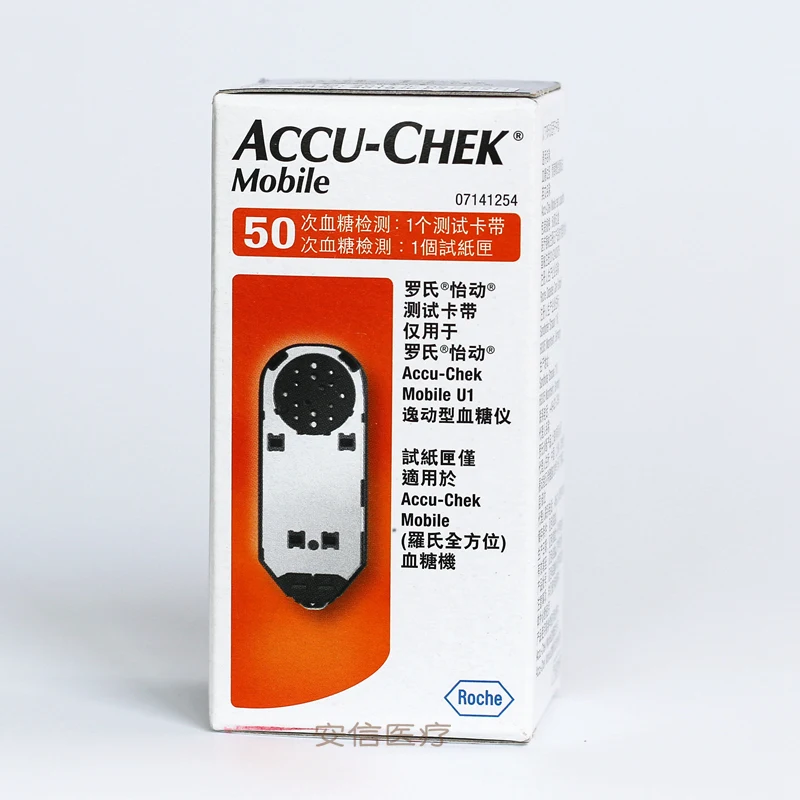 

(EXP:2023-12）AccuChek Mobile 100 Test Strips Accu Chek Diabetic Glucose Blood Suger Meter