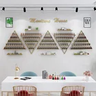 Nordic золотой лак для ногтей Комплект полок маникюрный салон Дисплей подставка настенная подвесная полка для косметики лак для ногтей Дисплей стеллаж для выставки товаров