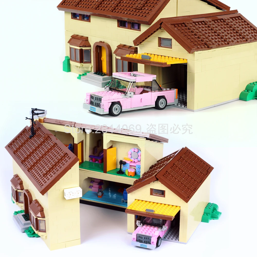 16005 мультфильм фильм KWIK-E-MART дом строительные блоки 2586 шт Кирпичи Игрушки совместимы с 71006 игрушки для детей
