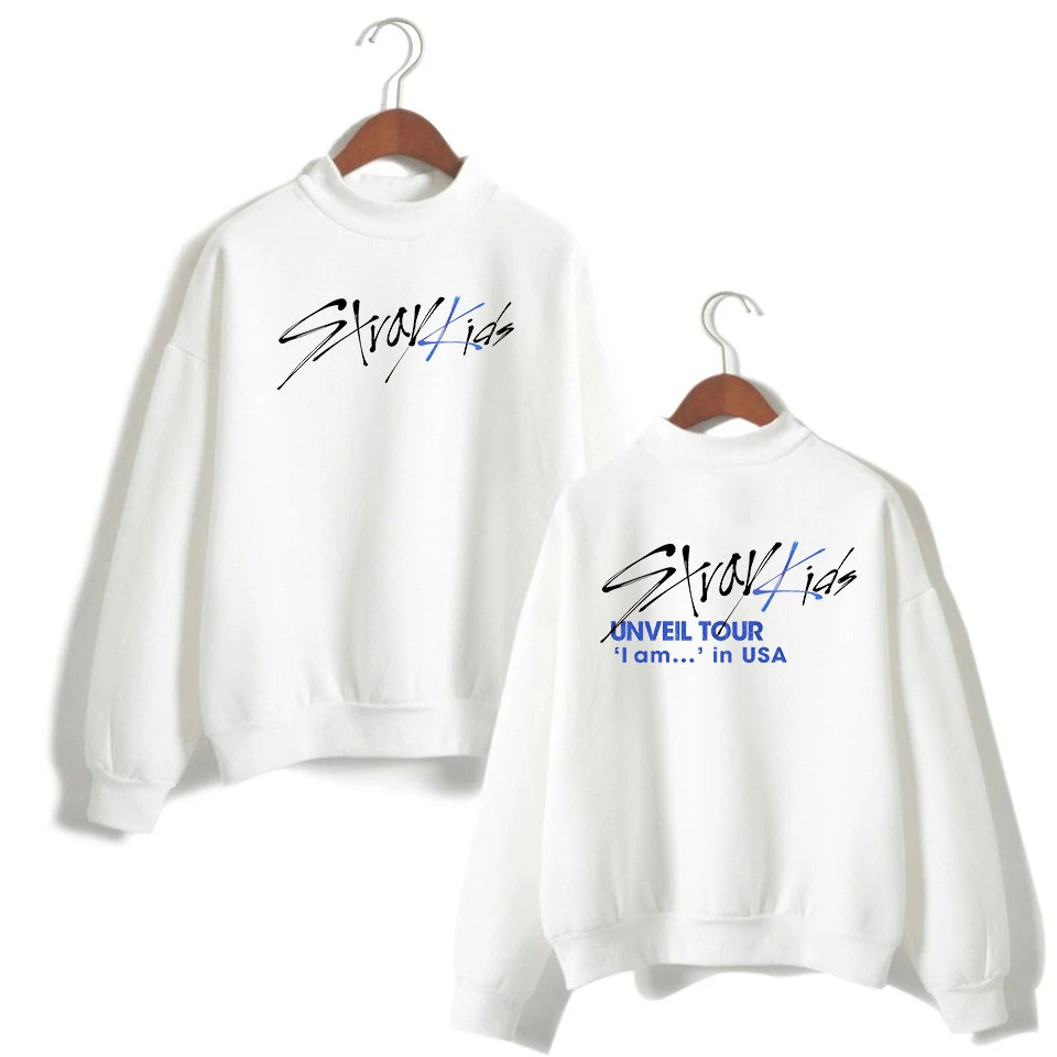 Новинка 2019 уличная одежда в стиле K-Pop Харадзюку Детская водолазка свитшот с